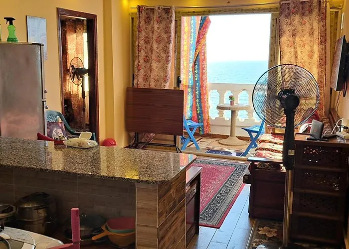 Panorama Apartment With A Charming Sea View Near Alexandria And Burg Elarab Intl Airport With Free Wifi شقة باطلالة ساحرة على البحر اول الساحل الشمالي