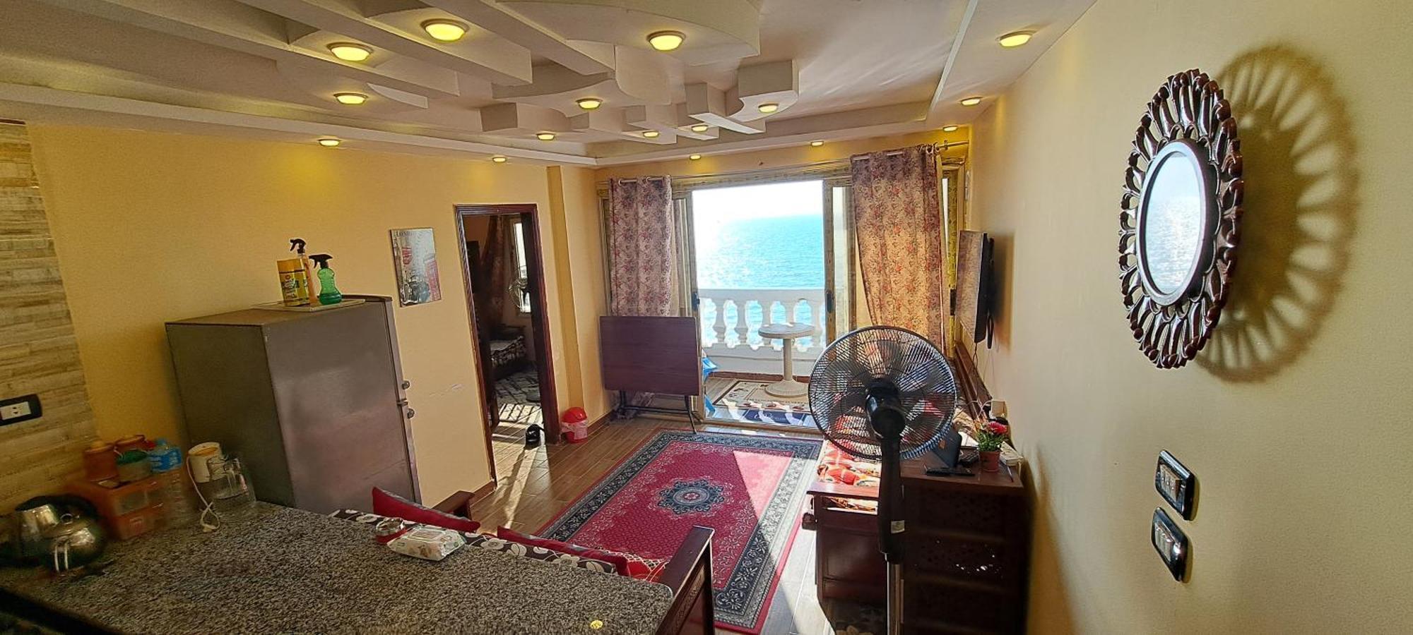 Daire Panorama With A Charming Sea View Near And Burg Elarab Intl Airport With Free Wifi باطلالة ساحرة على البحر اول الساحل الشمالي İskenderiye